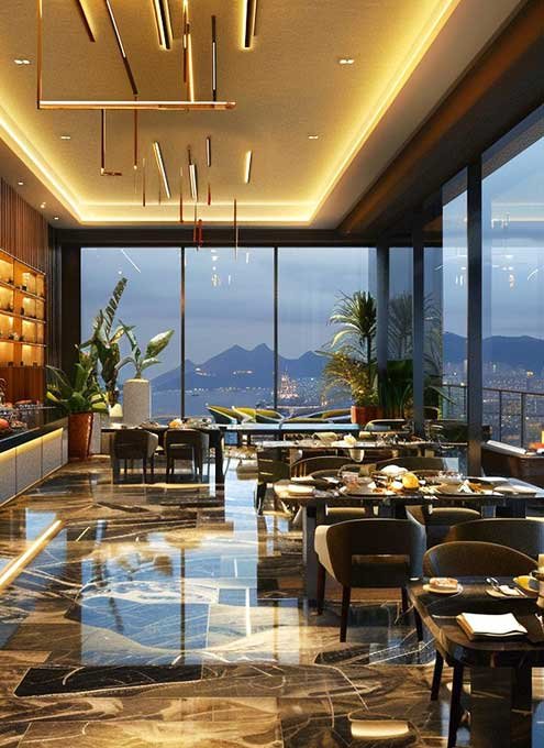 Scenic Rooftop Dining